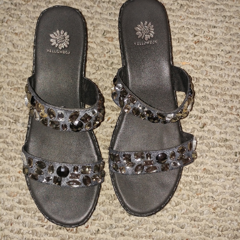Like,New🔥🙌💯  black wedge sandals